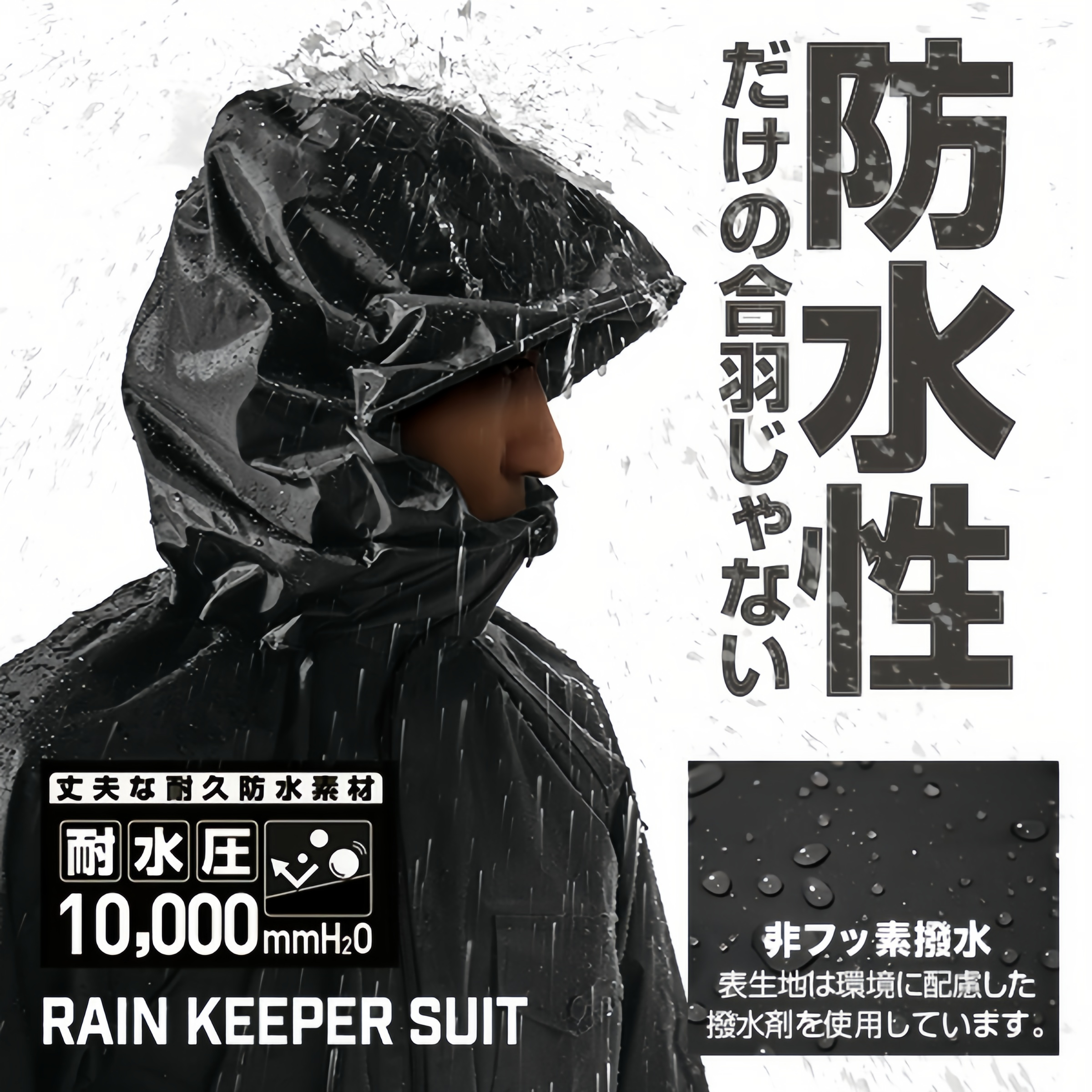 MAKKU AS-5110男女同款防雨骑行套装超轻量自行车登山防水雨衣