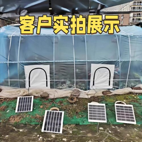 姜鹏大棚拉链通风窗降温防冻