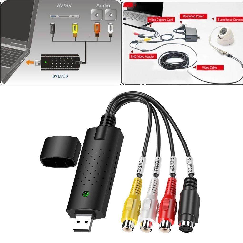 USB 2.0 Easy Cap Video TV DVD VHS DVR Карта захвата проще Изображение 1