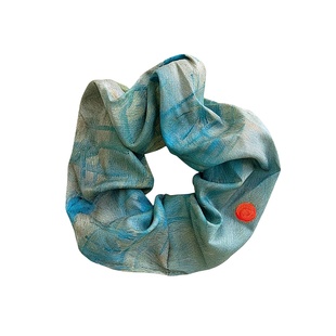 梵艺博物手作原创莫奈油画文艺飘带大肠发圈发带头绳发带发饰女