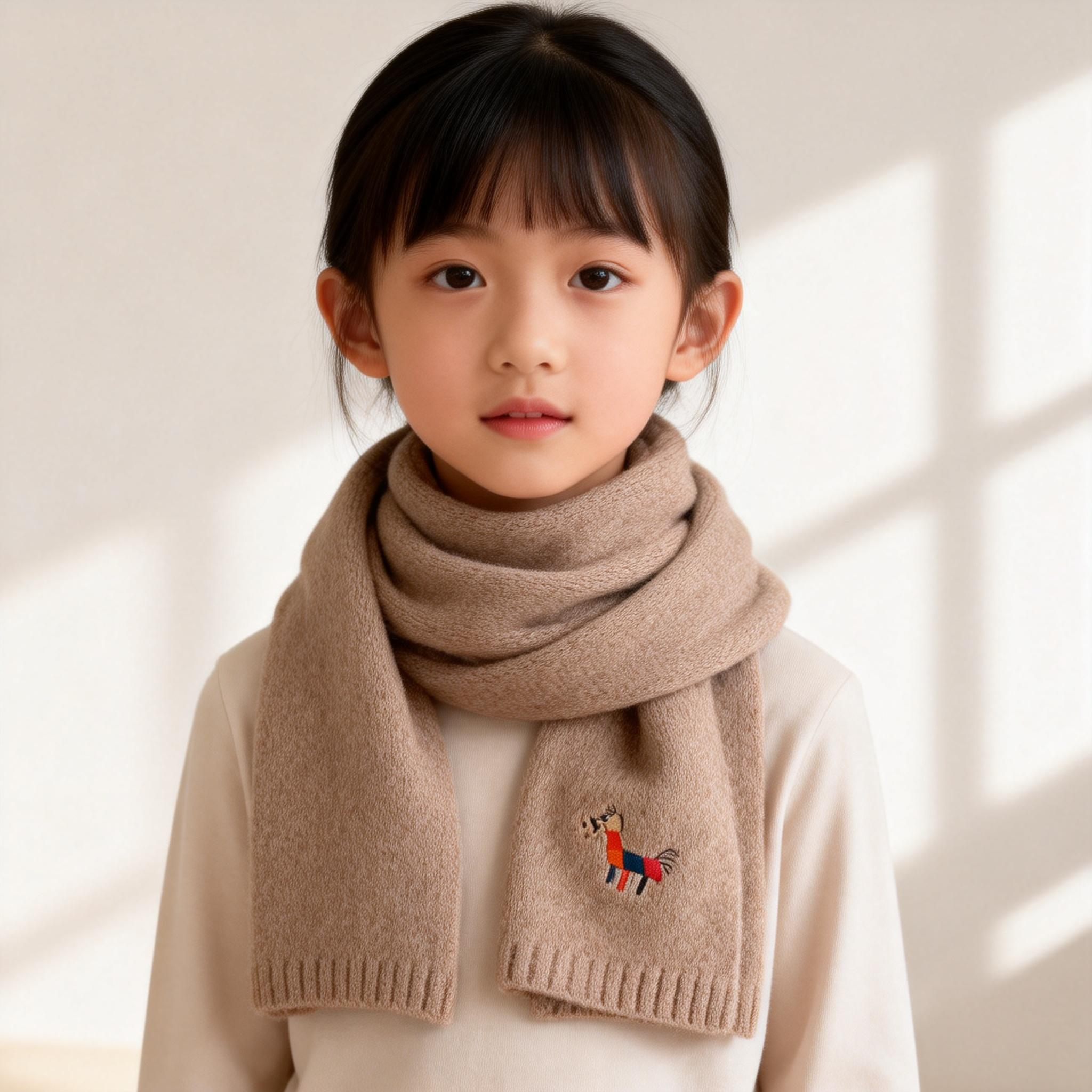 含羊毛儿童围巾红色本命年小马刺绣马年新年氛保暖针织围感围脖冬,服饰配件/皮带/帽子/围巾,围巾/丝巾/披肩,淘宝优惠券,粉丝福利购,淘宝优惠卷