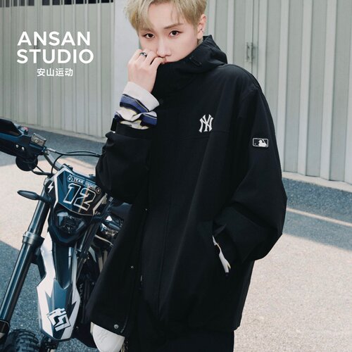 MLB正品男女户外防风防水冲锋衣