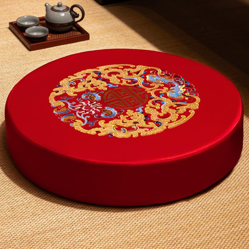 跪拜垫打坐禅修垫家用佛家跪垫专用圆形拜佛垫子坐垫加厚拜垫定制