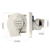 抽风机 窗式 顶格强力排风扇厨房涡轮式 换气扇厨房卫生间排油烟墙式