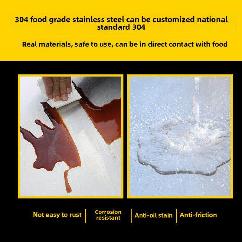 2018家用加厚304不锈钢工作台厨房桌子特别定制菜板台面商用三层