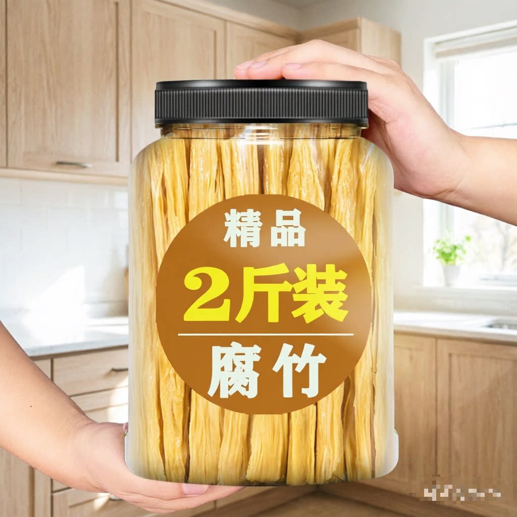 高安特级腐竹干货 纯正无添加商用 5斤装即食干豆皮鲜香豆制