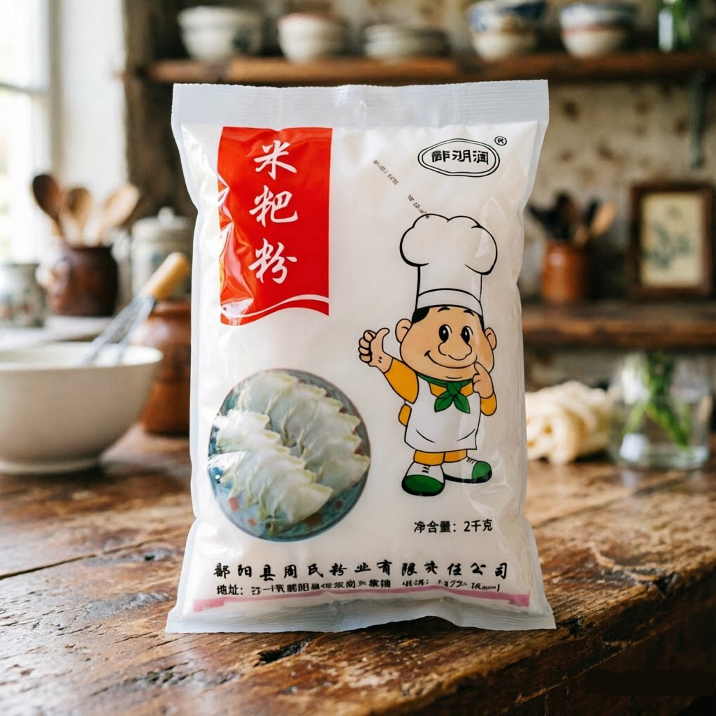 米粑粉袋装东至米饺/都昌饺子米制作软糯筋道细腻爽滑 - 实物图