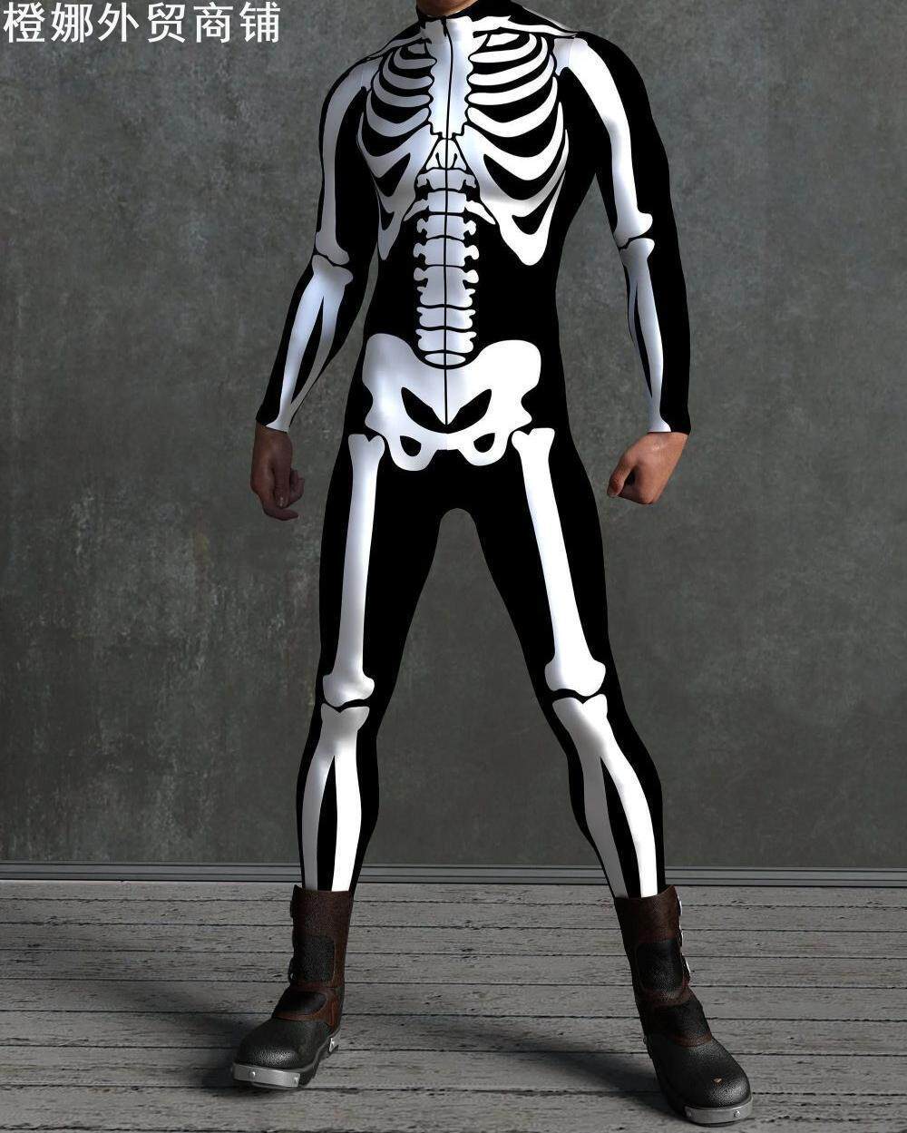 3D Digital Print Halloween Bodysuit