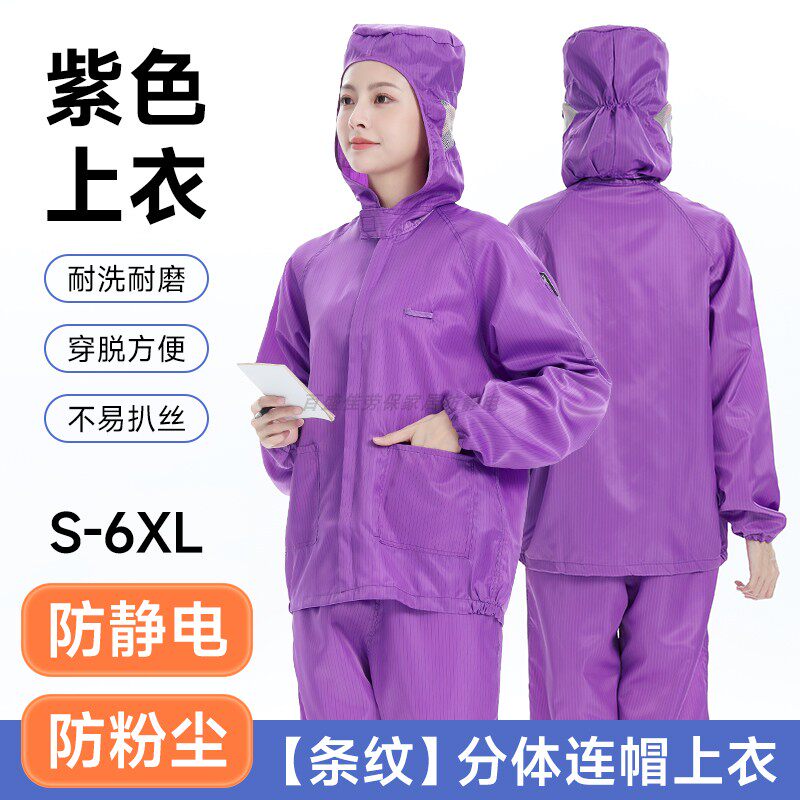 防尘静电服带口袋耐磨易洗