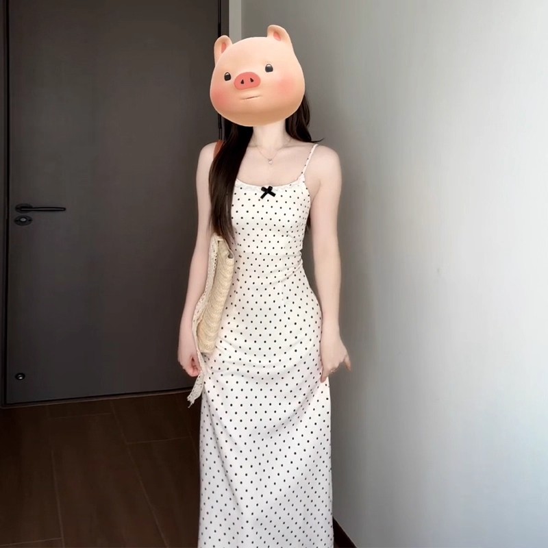 甜美套装女显瘦吊带裙波图片