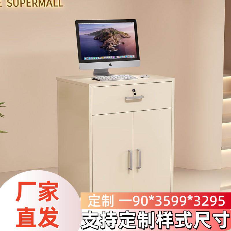 小型收银台柜台服装店前台现代简约接待台店铺简易吧台桌美容理发