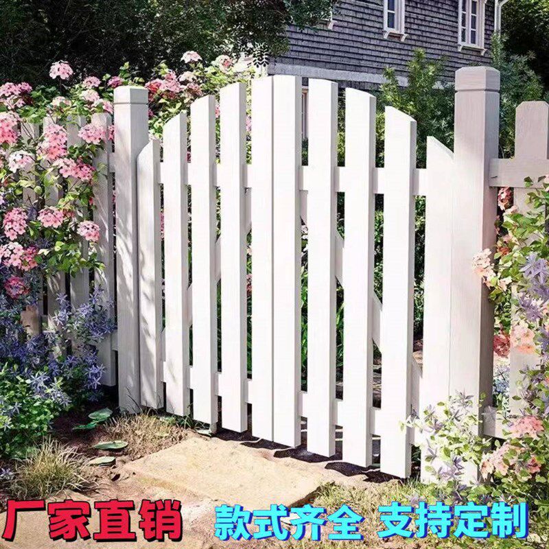 田园风防腐木门庭院木栅栏门花园门小门篱笆门半腰门户外围栏室内