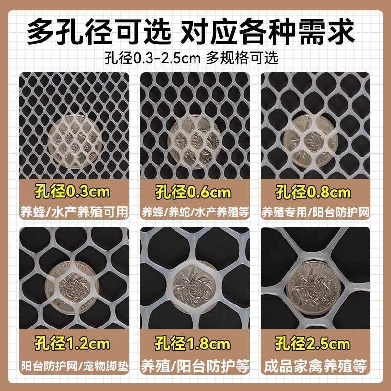 白色塑料网格养殖防护围栏栅栏养鸡养鸭漏粪育雏胶网宠物脚垫网