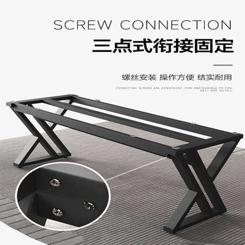 铁艺桌腿支架现代简约金属桌脚 DIY可调桌架适用办公餐桌