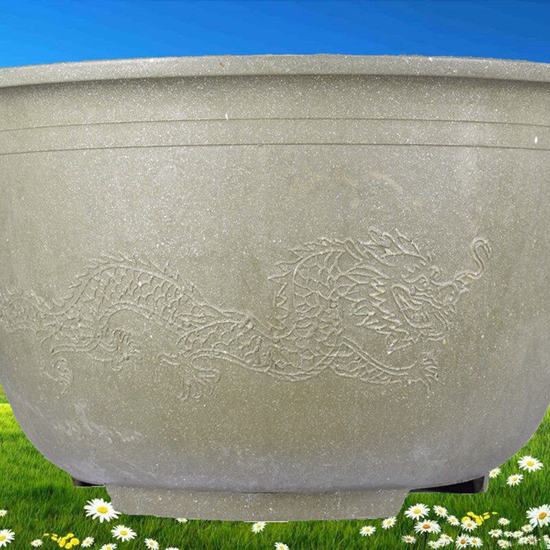 加厚超特大龙缸盆莲花盆水培种果树盆种铁树圆形碗莲盆塑料大花盆
