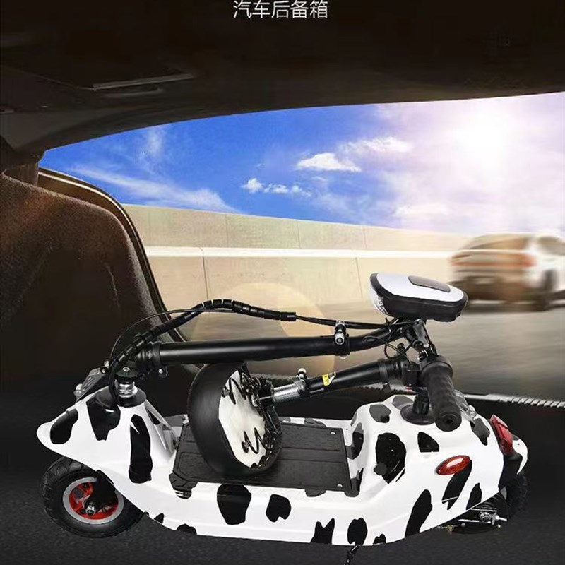 迷你新款小型海豚智能自行电动车电瓶滑板车亲子便携折叠超轻代步