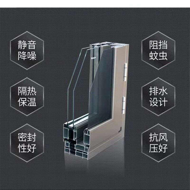 断桥铝门窗铝合金窗落地窗隔音窗户长沙封阳台玻璃阳光房系统定制