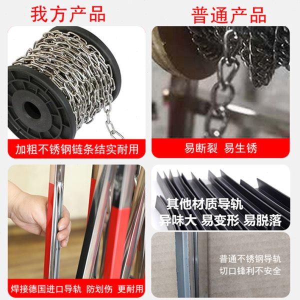 可移动伸缩围栏不锈钢折叠护栏幼儿园围挡安全施工活动隔离防护栏