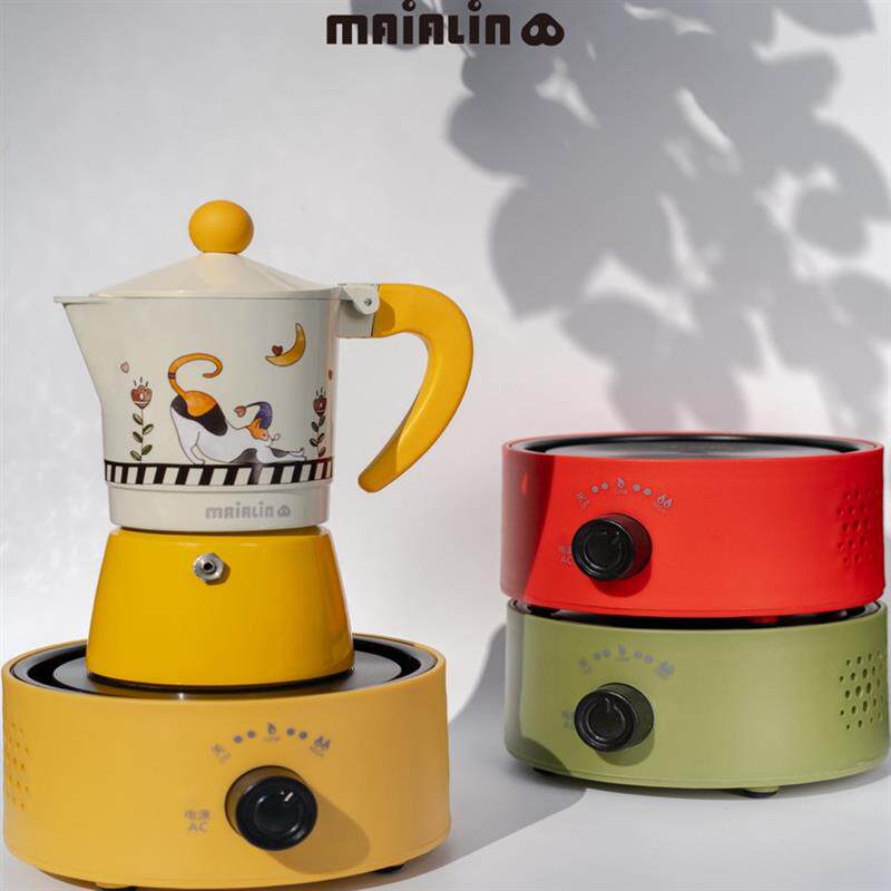 摩卡壶电热炉家用煮茶器电陶炉迷你保温炉电炉600W加热