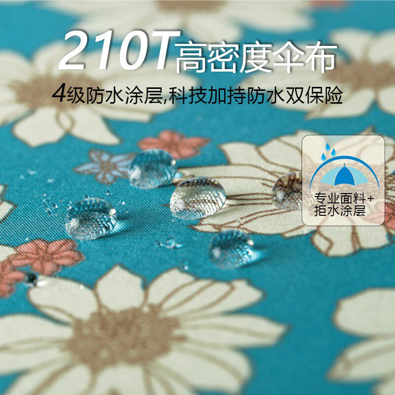 小雏菊黑胶遮阳伞长柄自动晴雨两用防晒防紫外线防风伞日系清新女