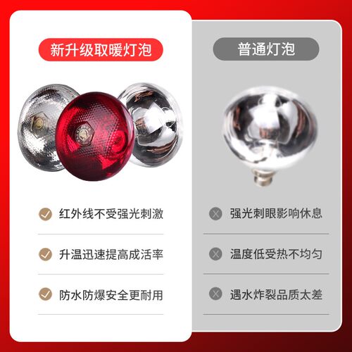 猪用保温灯鸭舍鸡用小鸡育雏加热加温保暖仔猪取暖灯泡烤养殖专用