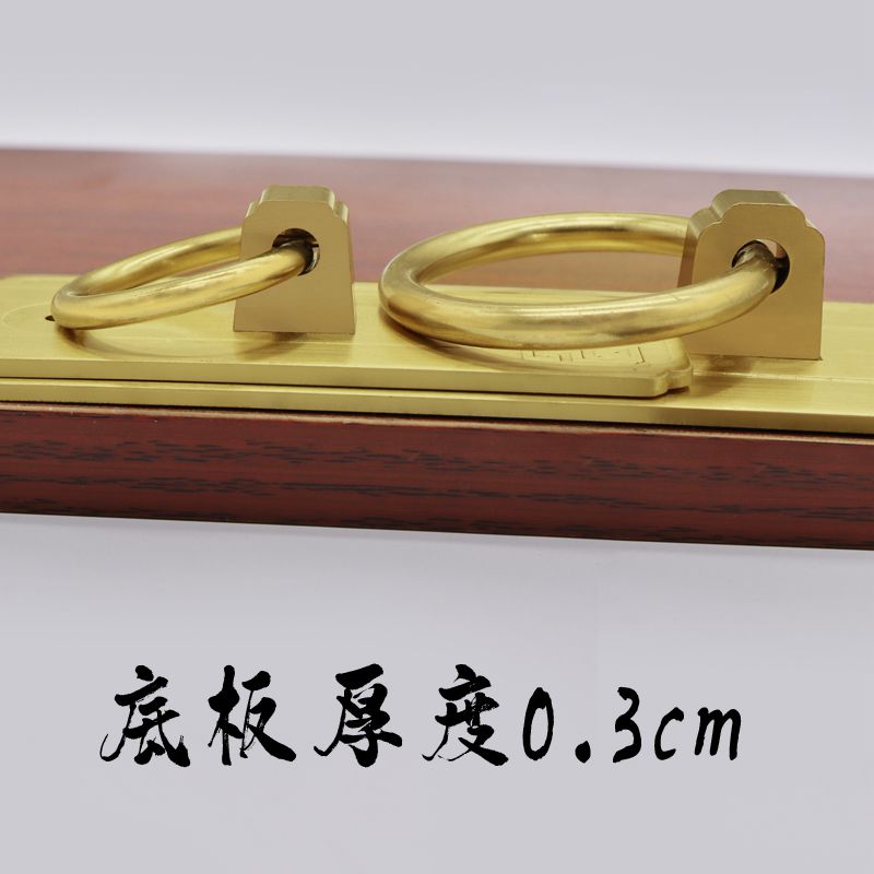 中式仿古黄铜拉手复古门锁搭扣铜配件大门铜把手老式木门黄铜门环