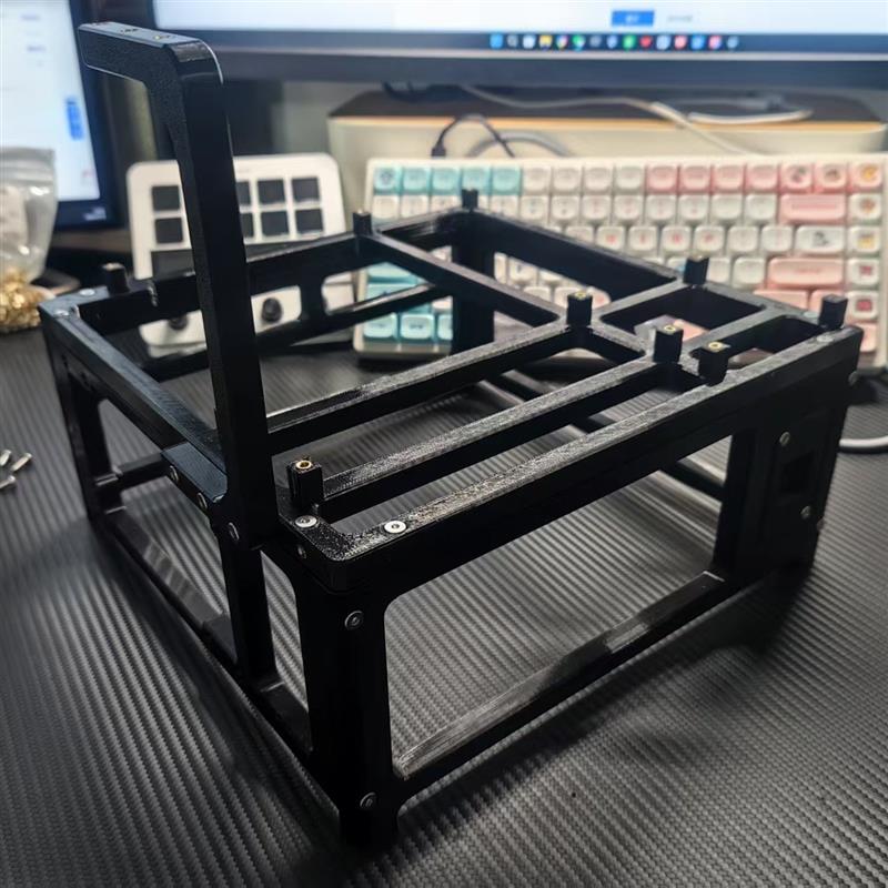 3D打印机箱支持matx主板ATX电源开放便携式diy台式机电脑开放机架