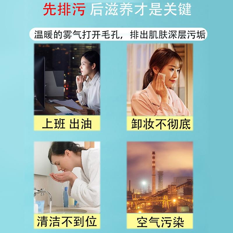 蒸脸仪冷热双喷纳米喷雾补水仪美容仪脸部打开毛孔热喷家用蒸脸器