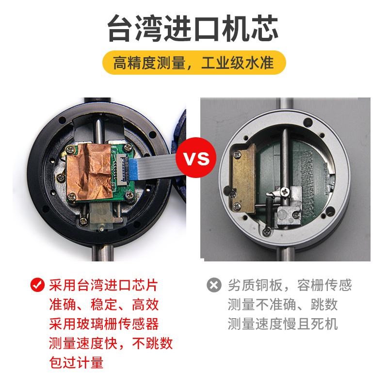 高精度千分表数显高度规0-50电子百分高度计0-100深度测量仪测针
