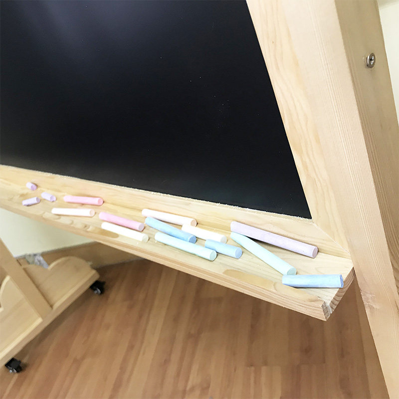 移动支架式黑板教学级双面白板绿板磁性学生展示万向轮可定制