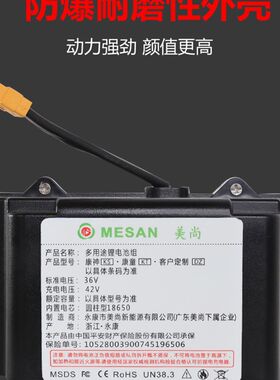 自平衡车电池42v通用漂移车电瓶大容量系梦安尚阿尔郎锂电龙吟36v