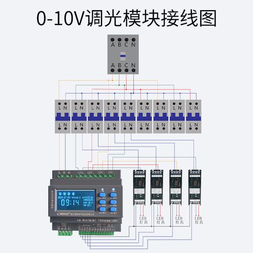 调光模块0到10v开关面板LED灯光控制器485通讯智能照明控制模块