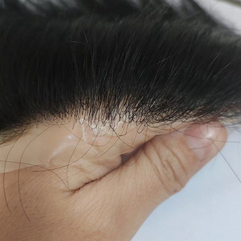 发际线假发贴生物膜仿肤刘海男女生补发片真发无痕超薄隐形刘海贴