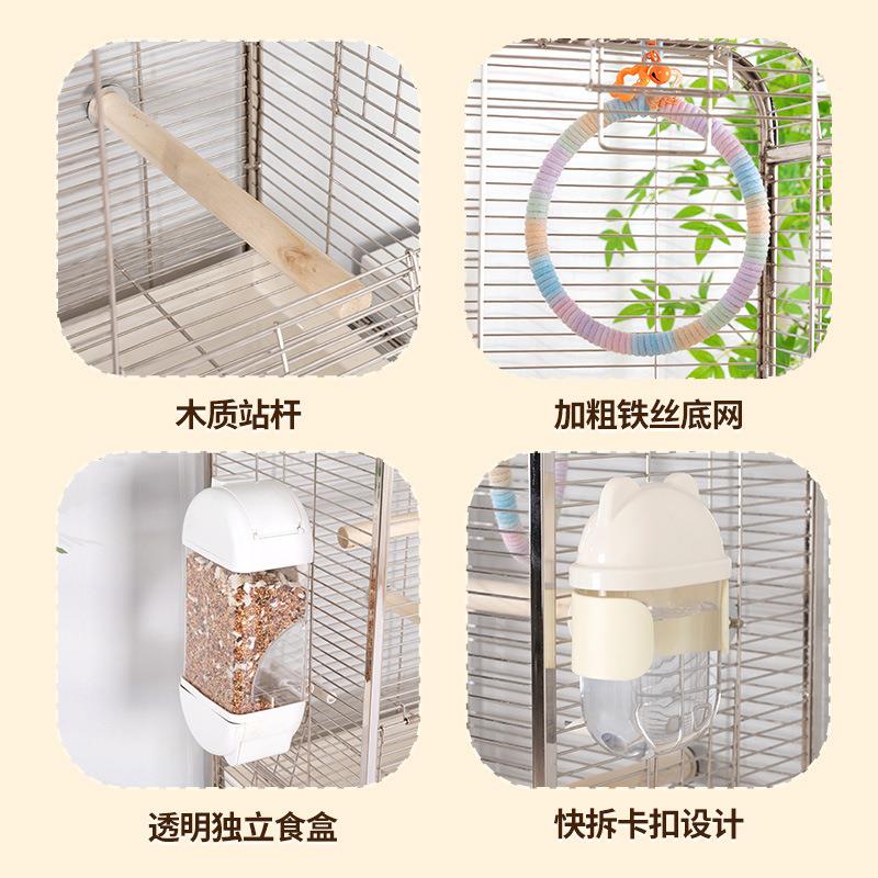 新型鹦鹉笼子鸟笼免安装大号豪华别墅八哥虎皮玄风牡丹专用鹦鹉笼