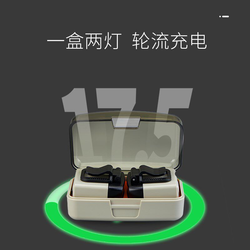 头灯H120感应帽夹灯超亮夜钓灯帽檐灯钓鱼头戴式夹帽灯