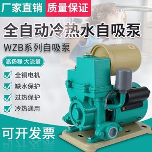 全自动自吸泵家用220v增压泵自来水冷热水器管道泵吸水泵静音抽水