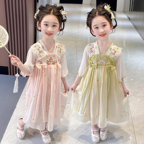女童汉服连衣裙夏装2026新款