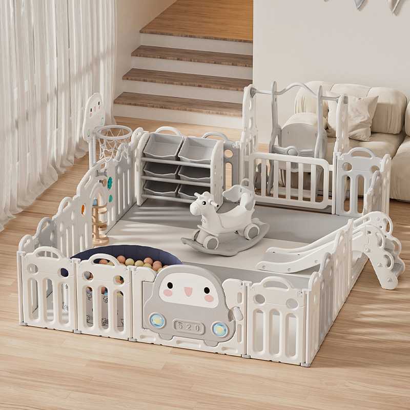 儿童游戏围栏宝宝爬行学步防护栏室内婴儿地上栅栏游乐园可跨境