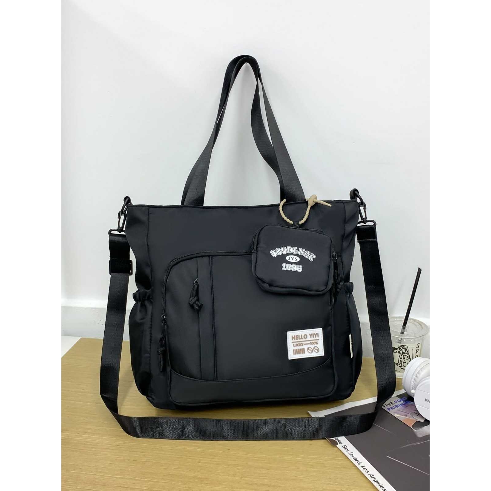 时尚简约男孩补课包单肩多功能中小学斜挎大容量书包休闲背包跨境