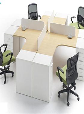 办公桌组合家具桌椅财员电桌47152屏风四职人位卡位隔断工务作位