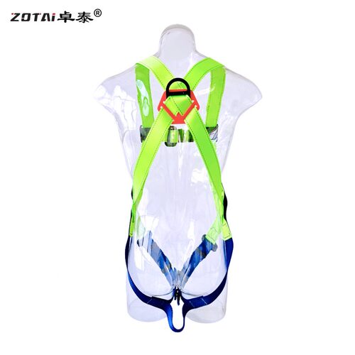 五点式安全涤纶欧式全身式防坠落保险带安高空作业ZXQ带力全弹绳