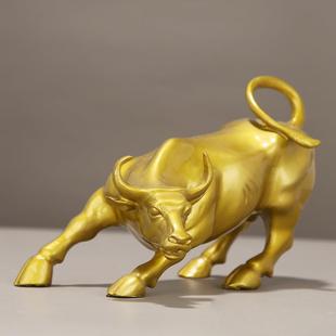 厂家铜牛摆乾办公室牛华街尔牛旺56714市牛牛转坤大号股市件牛工