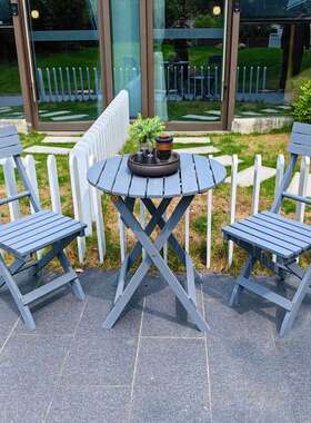 T简约实7木折叠桌椅背椅F76JJMMJ闲凳子户外便携式小户型家用阳台