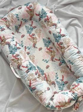 跨境亚马逊货便携式可36263洗婴儿窝床中可床折叠供防压新生儿躺