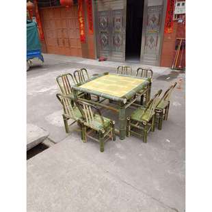 竹几意竹制品茶舍桌中式简约户外禅茶竹桌子桌椅组合竹制品竹茶几