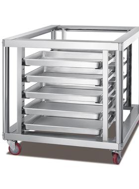 商用锈钢饼不架车五34368加厚不锈放烤盘架子烤钢箱落地多层烤层