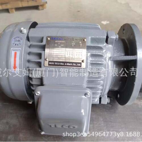 TECO电机AEVF0.18W0.25HP4P立式安装三相异步电机现货