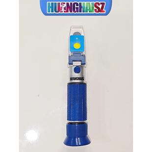 皇海盐度计铜芯25温补海缸专用光学比重计水族鱼缸海水缸带灯物理