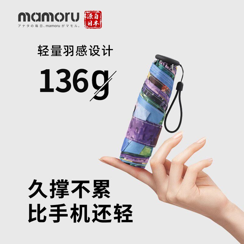 遮阳田园风金胶五折防晒油画图案