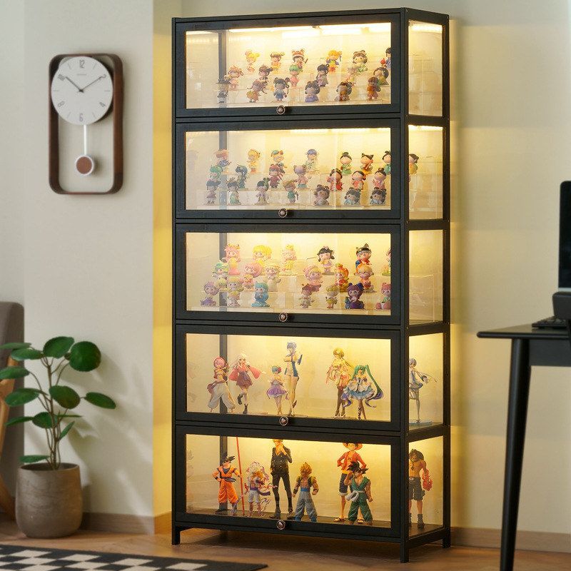 架子模型家用透明手办防尘展示柜